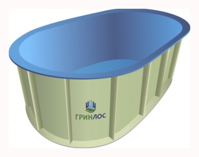 ГРИНЛОС Купель 8000*2000*1500 Овальная