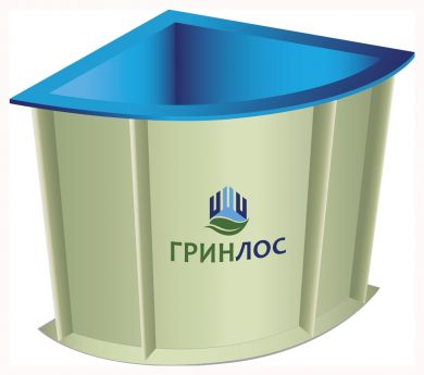 ГРИНЛОС Купель 1300*1300*1200 Угловая