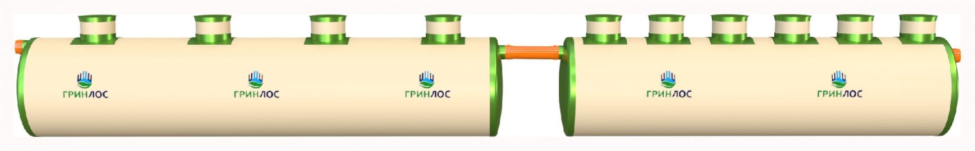 ГРИНЛОС Ливневая канализация 80-2300 стеклопластиковая