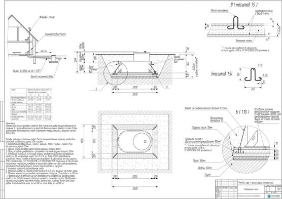 Схема монтажа ГРИНЛОС Аэро 4 низкий корпус