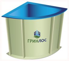ГРИНЛОС Купель 1300*1300*1200 Угловая