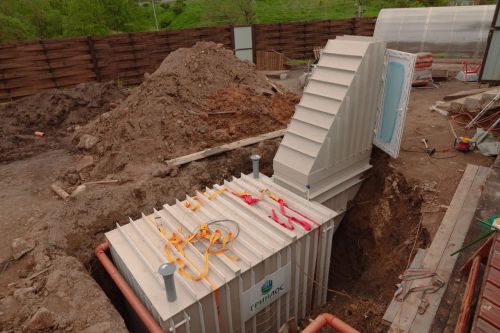 Монтаж ГРИНЛОС Погреб ДТ 3000*2000*2000 со входом через дверь с тамбуром