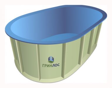 ГРИНЛОС Купель 3000*1500*1200 Овальная
