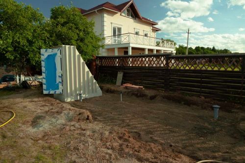 Монтаж погреба ГРИНЛОС ДТБ 5000*2000*2000 с боковым входом через дверь с тамбуром