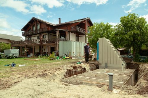 Доставка и монтаж ГРИНЛОС Погреб ДТБ 3500*2000*2000 с боковым входом через дверь с тамбуром