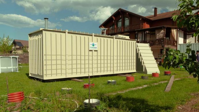 Монтаж погреба ГРИНЛОС ДТБ 5000*2000*2000 с боковым входом через дверь с тамбуром