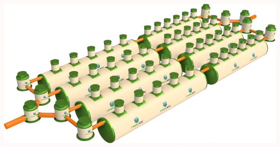 ГРИНЛОС Ливневая канализация 350-2300 стеклопластиковая