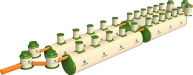 ГРИНЛОС Ливневая канализация 160-2300-2 стеклопластиковая