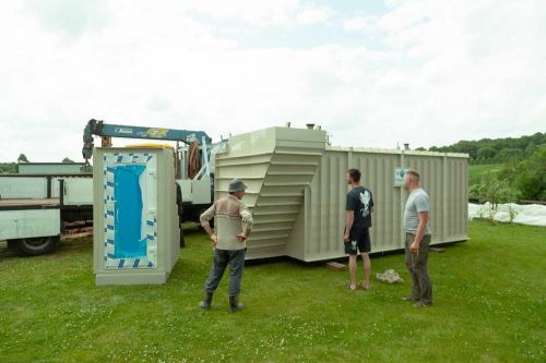 Монтаж погреба ГРИНЛОС ДТБ 5000*2000*2000 с боковым входом через дверь с тамбуром