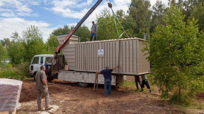 Доставка и установка ГРИНЛОС Погреб ЛКТ 4500*2000*2000 со входом через люк с тамбуром