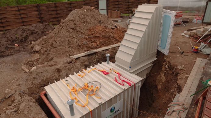 Монтаж ГРИНЛОС Погреб ДТ 3000*2000*2000 со входом через дверь с тамбуром