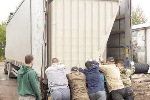 Подбор и погрузка Гринлос Погреб ЛКТ 3500*2000*2000 со входом через люк с тамбуром