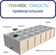 ГРИНЛОС Емкость 25 м3 прямоугольная наземная