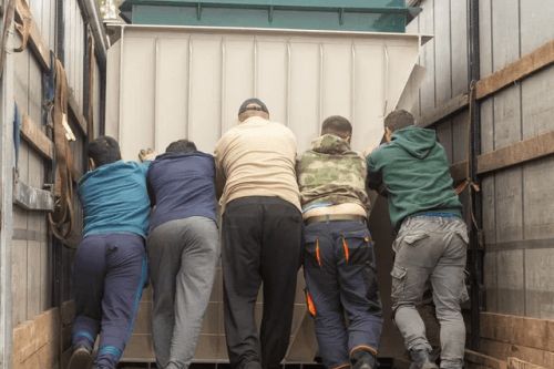 Подбор и погрузка Гринлос Погреб ЛКТ 3500*2000*2000 со входом через люк с тамбуром